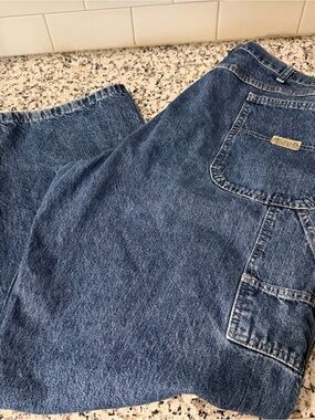 Wrangler Relaxed Fit Blue Denim Jeans 40x30